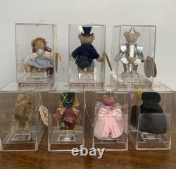 GUND Barton's Creek Wizard of Oz Bears in Acrylic Case COMPLETE SET of 7 RARE