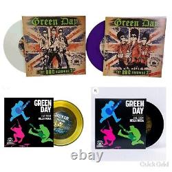 Green Day BBC Sessions And Hella Mega 45rpm Colored Vinyl 7 White Purple Yellow