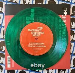 Green vinyl 45 Paul McCartney 7 Christmas Kisses Song Wonderful Christmastime