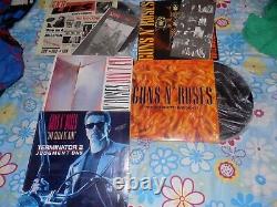 Guns And Roses, Lots, Lps, Venezuela, + Inserts, Rock, Maxi Singles, Vg++