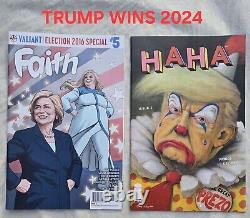 HAHA #1 TRUMP CLOWN VARIANT 2021 + Faith #5 Election 2016 Hillary