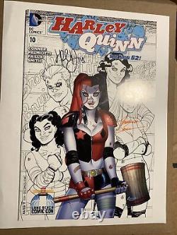 HARLEY QUINN #10 LBCC VARIANT. SKETCH COVER. 1000 Signed 2X CONNER & PALMIOTTI