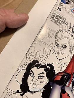HARLEY QUINN #10 LBCC VARIANT. SKETCH COVER. 1000 Signed 2X CONNER & PALMIOTTI