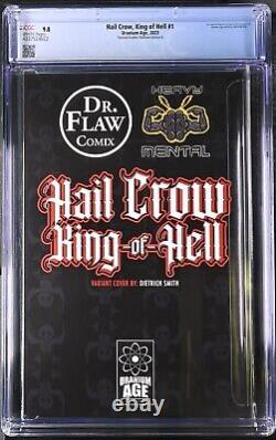 Hail Crow King of Hell #1 Twisted Feather Platinum /20 LE Uranium CGC 9.8 Graded