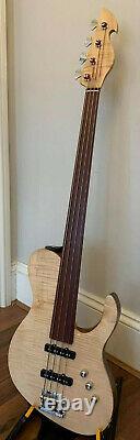 Handmade Fretless 4-string Single-cut Bass (Free Custom Artwork Design Options)