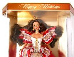 Happy Holidays Special Edition 1997 Barbie Doll 1st Brunette Holiday Barbie