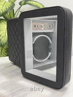 Heiden Monaco Luxury Single Watch Winder Special Edition Stitched Leather Case