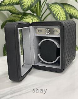 Heiden Monaco Luxury Single Watch Winder Special Edition Stitched Leather Case