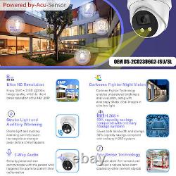 Hikvision OEM 4K 8MP IP Camera 2-way Audio Alarm Speaker Mic DS-2CD2386G2-ISU/SL