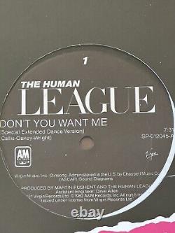 Human League Don't You Want Me (special Extended Dance Mix)/love Action Nu 12