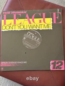 Human League Don't You Want Me (special Extended Dance Mix)/love Action Nu 12