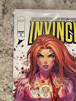 Invincible #2 Atom Eve Whatnot Battle Damage Trade Variant NM Tyler Kirkham