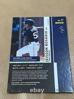 JEISSON ROSARIO 2018 Panini Elite Extra Edition Superfractor Gold Vinyl 1/1