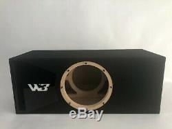 JL Audio 10W3v3-2 ported sub box, SPECIAL EDITION with black plexi port trim