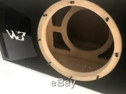 JL Audio 10W3v3-2 ported sub box, SPECIAL EDITION with black plexi port trim