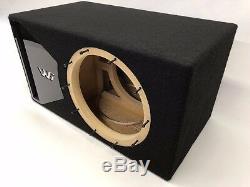 JL Audio 10W6v3 ported subwoofer box, SPECIAL EDITION with black plexi port trim