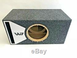 JL Audio 10W7 AE ported subwoofer box SPECIAL EDITION with white plexi port trim