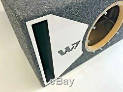 JL Audio 10W7 AE ported subwoofer box SPECIAL EDITION with white plexi port trim