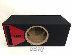 JL Audio 12W7 AE ported sub box SPECIAL EDITION with red plexi port trim