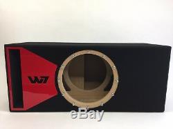 JL Audio 12W7 AE ported sub box SPECIAL EDITION with red plexi port trim