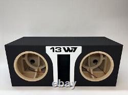 JL Audio 13W7 AE dual ported sub box SPECIAL EDITION with white plexi port trim