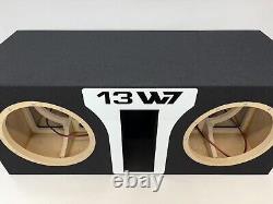 JL Audio 13W7 AE dual ported sub box SPECIAL EDITION with white plexi port trim