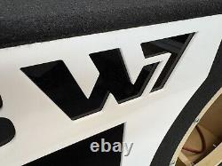 JL Audio 13W7 AE dual ported sub box SPECIAL EDITION with white plexi port trim