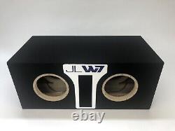 JL Audio 8W7 AE dual ported sub box SPECIAL EDITION with white plexi port trim