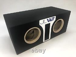 JL Audio 8W7 AE dual ported sub box SPECIAL EDITION with white plexi port trim