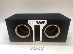 JL Audio 8W7 AE dual ported sub box SPECIAL EDITION with white plexi port trim