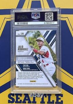 JULIO RODRIGUEZ 2017 Elite Extra Edition Rookie Card RC PSA 10 Gem Mint