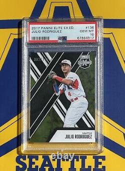 JULIO RODRIGUEZ 2017 Elite Extra Edition Rookie Card RC PSA 10 Gem Mint