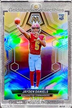Jayden Daniels RARE ROOKIE SILVER REFRACTOR PRIZM INVESTMENT SSP MOSAIC ROY MINT