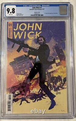 John Wick # 1 CGC 9.8 Variant Cover B Dynamite Comics 2017 First Appearance