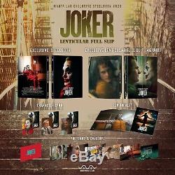 Joker Steelbook Manta Lab Single Lenticular 4k And Blu-ray #965/1000 Sold Out