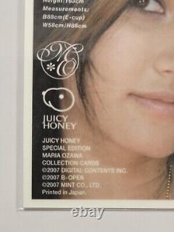 Juicy Honey Special Edition (2007, Mint) Maria Ozawa Autograph Card (ap-2/2)