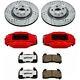 Kc1719-26 Powerstop Brake Disc And Caliper Kits 2-wheel Set Rear For 300 Charger
