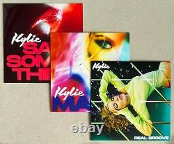 KYLIE MINOGUE SAY SOMETHING / MAGIC / REAL GROOVE LIMITED 3 x 7 VINYL BN