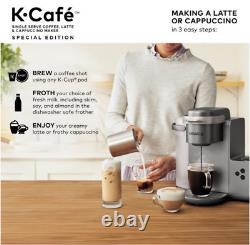 K-Cafe Special Edition Single Serve K-Cup Pod Coffee Latte and Cappuccino Maker