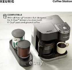 K-Duo Coffee Maker, Single Serve K-Cup Pod and 12 Cup Carafe Brewer, with Stati