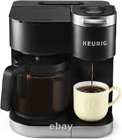 K-Duo Coffee Maker, Single Serve and 12-Cup Carafe Drip Coffee Brewer, Compatibl