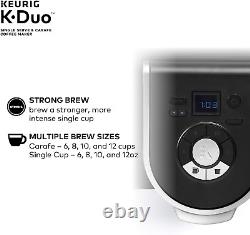 K-Duo Coffee Maker, Single Serve and 12-Cup Carafe Drip Coffee Brewer, Compatibl