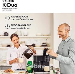 K-Duo Coffee Maker, Single Serve and 12-Cup Carafe Drip Coffee Brewer, Compatibl