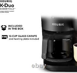 K-Duo Coffee Maker, Single Serve and 12-Cup Carafe Drip Coffee Brewer, Compatibl