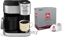 K-Duo Special Edition Single Serve & Carafe Coffee Maker with Illy Intenso Bold