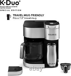 K-Duo Special Edition Single Serve K-Cup Pod & Carafe Coffee Maker, Silver