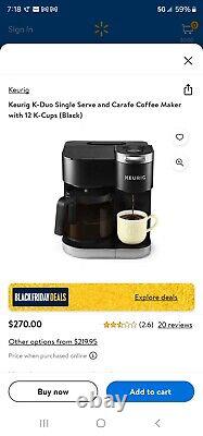 Keurig 5000362326 K Duo Special Edition Single Serve K-Cup Pod Coffee Maker