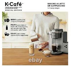 Keurig K-Cafe Special Edition Coffee Maker, Single Serve K-Cup Pod Nickel New