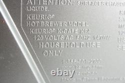 Keurig K Cafe Special Edition K84 Single Serve K Cup Pod Coffee Maker Nickel