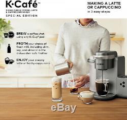 Keurig K-Cafe Special Edition Single Serve K-Cup Pod Coffee, Latte And Maker